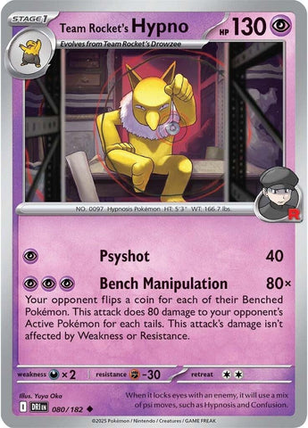 Image for Team Rocket's Hypno (080/182) (SV10: Destined Rivals) - Pokemon