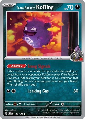 Image for Team Rocket's Koffing (125/182) (SV10: Destined Rivals) - Pokemon