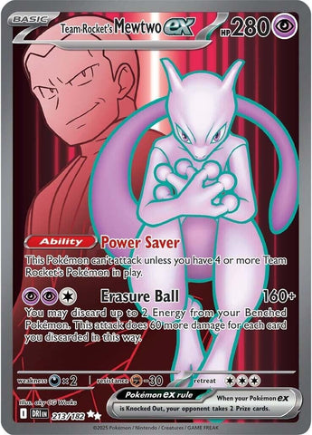 Image for Team Rocket's Mewtwo ex (213/182) (SV10: Destined Rivals) - Pokemon
