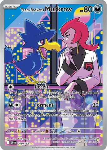 Image for Team Rocket's Murkrow (200/182) (SV10: Destined Rivals) - Pokemon