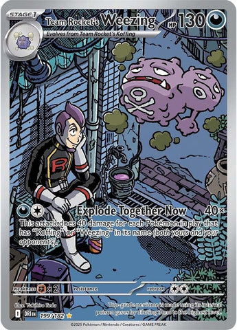 Image for Team Rocket's Weezing (199/182) (SV10: Destined Rivals) - Pokemon