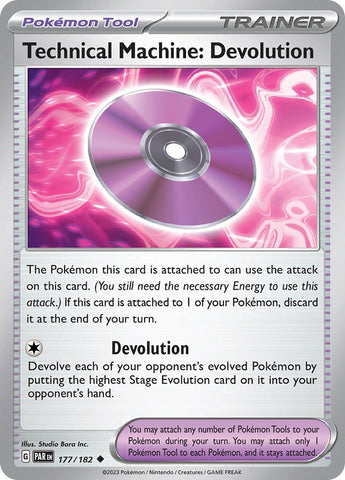 Image for Technical Machine: Devolution (177/182) (SV04: Paradox Rift) - Pokemon