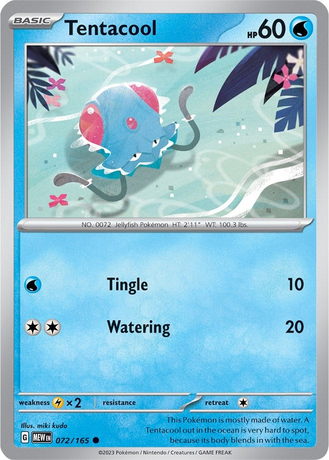 Image for Tentacool (072/165) (SV: Scarlet & Violet 151) - Pokemon