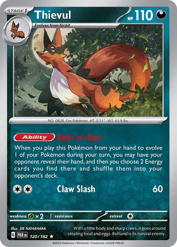 Image for Thievul (120/182) (SV04: Paradox Rift) - Pokemon