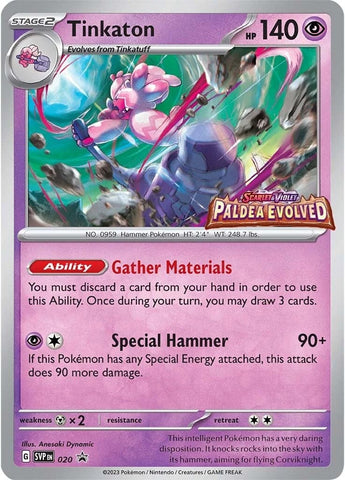 Image for Tinkaton - 020 (Prerelease) (020) (SV: Scarlet & Violet Promo Cards) - Pokemon