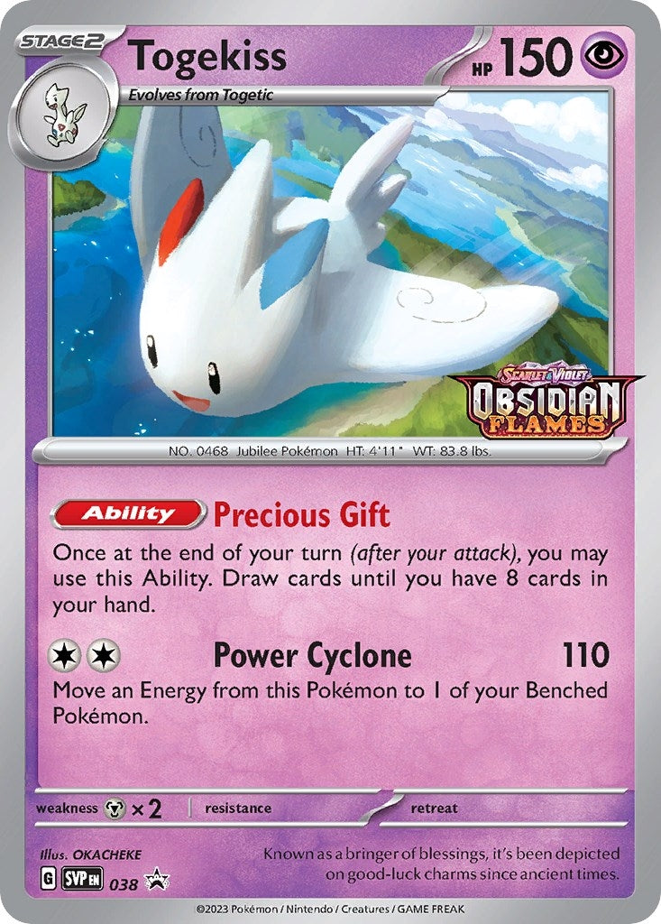 Image for Togekiss - 038 (Prerelease) (038) (SV: Scarlet & Violet Promo Cards) - Pokemon