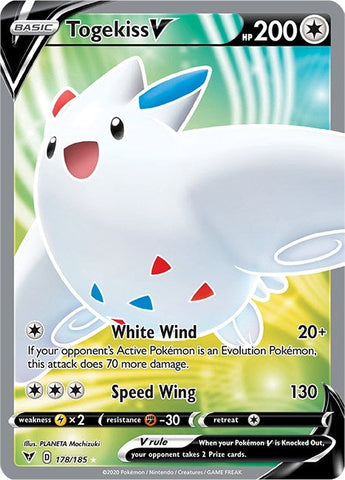 Image for Togekiss V (Full Art) (178/185) (SWSH04: Vivid Voltage) - Pokemon