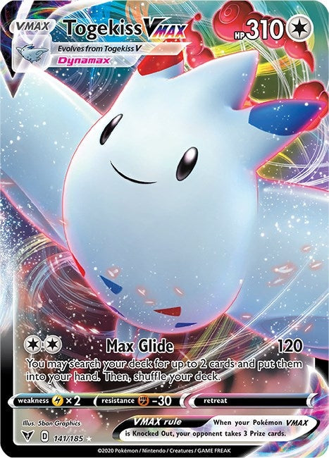 Image for Togekiss VMAX (141/185) (SWSH04: Vivid Voltage) - Pokemon