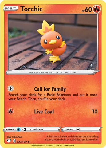 Image for Torchic (022/189) (SWSH03: Darkness Ablaze) - Pokemon