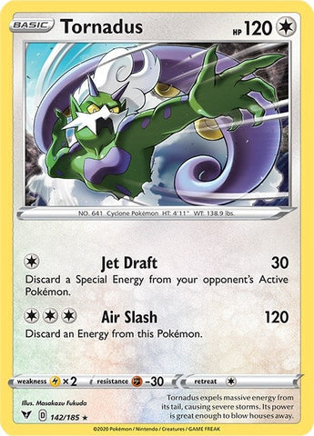 Image for Tornadus (142/185) (SWSH04: Vivid Voltage) - Pokemon