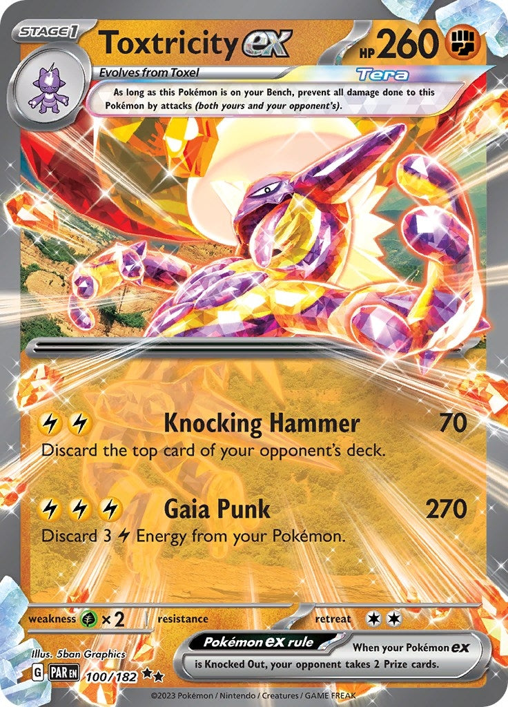 Image for Toxtricity ex (100/182) (SV04: Paradox Rift) - Pokemon