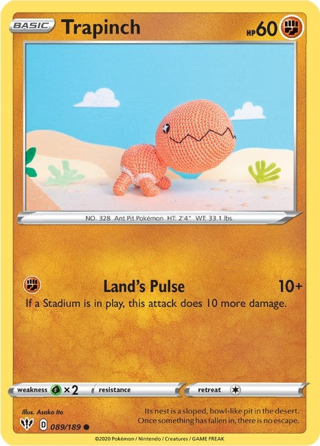 Image for Trapinch (089/189) (SWSH03: Darkness Ablaze) - Pokemon