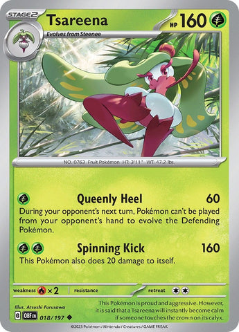 Image for Tsareena (018/197) (SV03: Obsidian Flames) - Pokemon