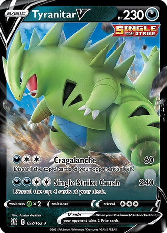 Image for Tyranitar V (097/163) (SWSH05: Battle Styles) - Pokemon