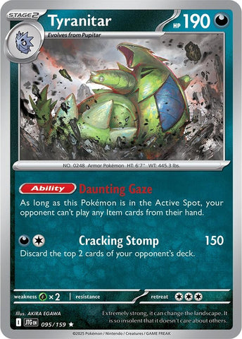 Image for Tyranitar (095/159) (SV09: Journey Together) - Pokemon