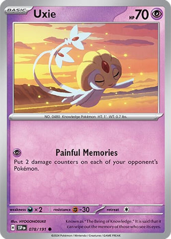 Image for Uxie (078/191) (SV08: Surging Sparks) - Pokemon