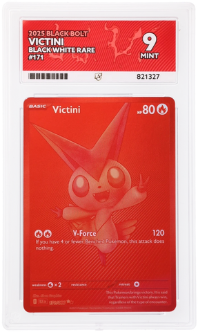 VICTINI - BLACK WHITE RARE - BLACK BOLT - ACE 9 ACE Grading