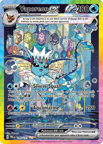 Image for Vaporeon ex (149/131) (SV: Prismatic Evolutions) - Pokemon