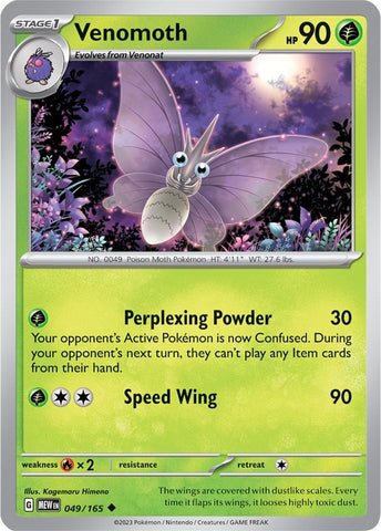 Image for Venomoth (049/165) (SV: Scarlet & Violet 151) - Pokemon