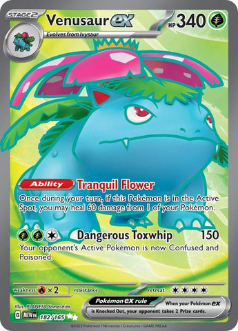Image for Venusaur ex (182/165) (SV: Scarlet & Violet 151) - Pokemon