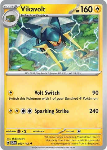 Image for Vikavolt (053/142) (SV07: Stellar Crown) - Pokemon