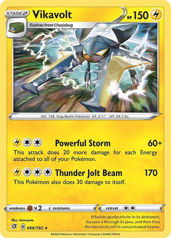 Image for Vikavolt (066/192) (SWSH02: Rebel Clash) - Pokemon