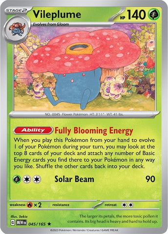 Image for Vileplume (045/165) (SV: Scarlet & Violet 151) - Pokemon