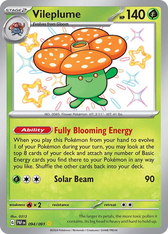 Image for Vileplume (094/091) (SV: Paldean Fates) - Pokemon