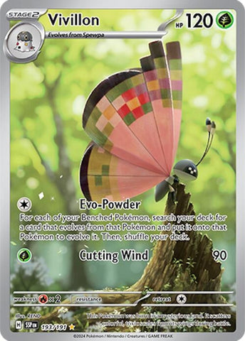Image for Vivillon (193/191) (SV08: Surging Sparks) - Pokemon