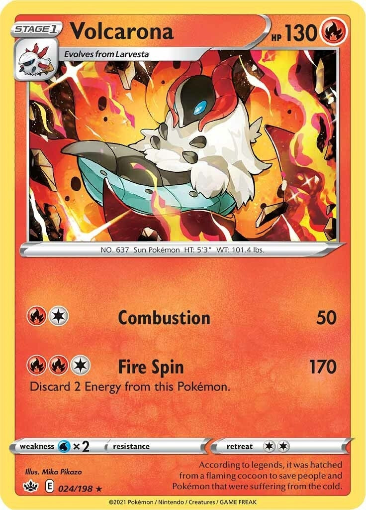 Image for Volcarona (024/198) (SWSH06: Chilling Reign) - Pokemon