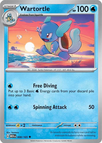 Image for Wartortle (008/165) (SV: Scarlet & Violet 151) - Pokemon