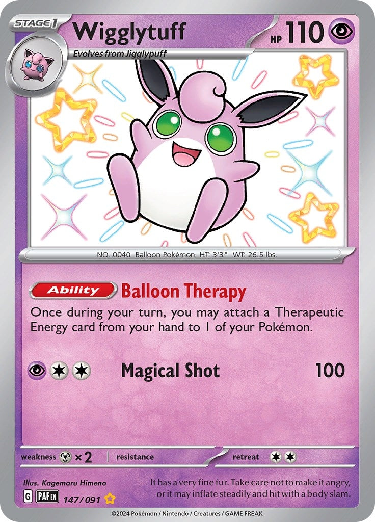 Image for Wigglytuff (147/091) (SV: Paldean Fates) - Pokemon