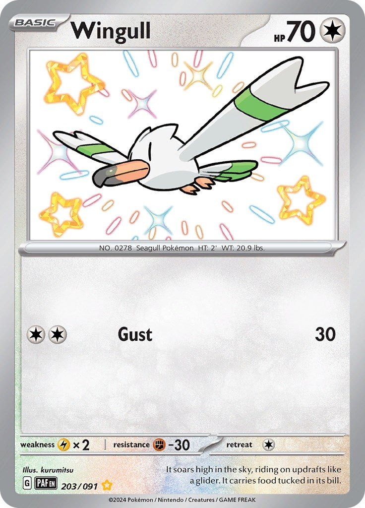 Image for Wingull (203/091) (SV: Paldean Fates) - Pokemon