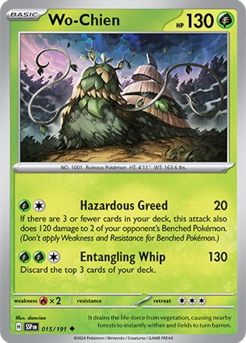 Image for Wo-Chien (015/191) (SV08: Surging Sparks) - Pokemon