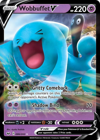 Image for Wobbuffet V (086/202) (SWSH01: Sword & Shield Base Set) - Pokemon