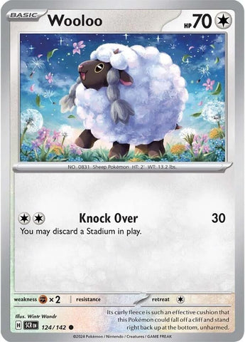 Image for Wooloo (124/142) (SV07: Stellar Crown) - Pokemon