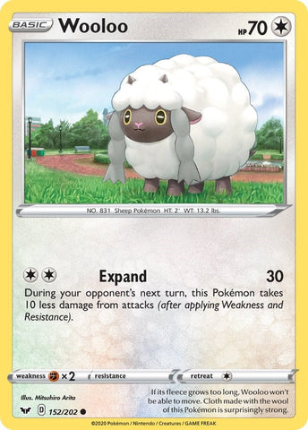 Image for Wooloo (152) (152/202) (SWSH01: Sword & Shield Base Set) - Pokemon
