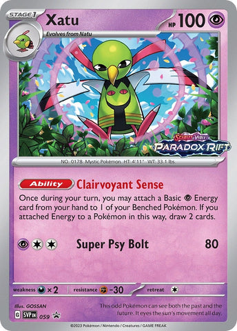 Image for Xatu - 059 (Prerelease) (059) (SV: Scarlet & Violet Promo Cards) - Pokemon