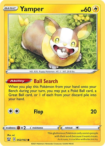 Image for Yamper (052/163) (SWSH05: Battle Styles) - Pokemon