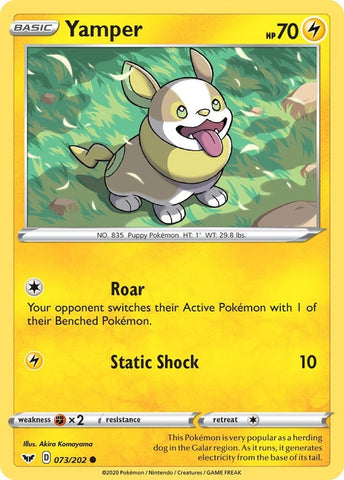 Image for Yamper (073) (073/202) (SWSH01: Sword & Shield Base Set) - Pokemon