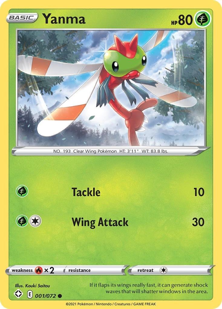 Image for Yanma (001/072) (Shining Fates) - Pokemon