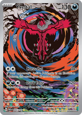 Image for Yveltal (205/182) (SV04: Paradox Rift) - Pokemon