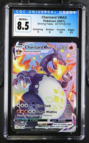 CHARIZARD VMAX - SHINING FATES - CGC 8.5 Pokemon Single