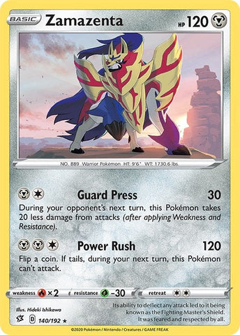 Image for Zamazenta (140/192) (SWSH02: Rebel Clash) - Pokemon
