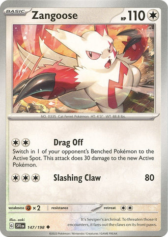 Image for Zangoose (147/198) (SV01: Scarlet & Violet Base Set) - Pokemon