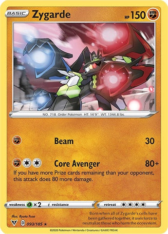 Image for Zygarde (093/185) (SWSH04: Vivid Voltage) - Pokemon