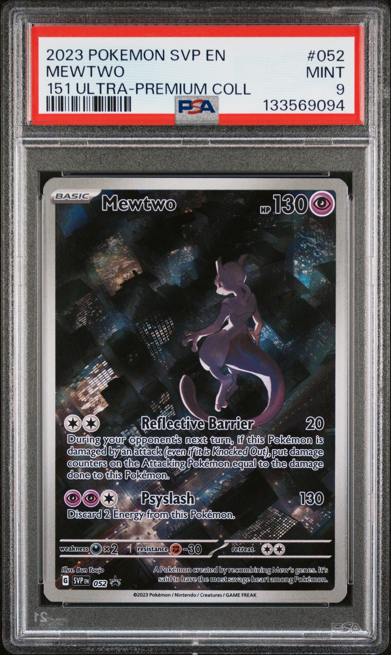 MEWTWO - 151 SV BLACK STAR PROMO - PSA 9 Pokemon Single