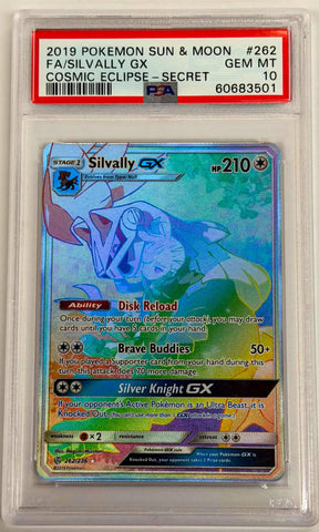 SILVALLY GX - COSMIC ECLIPSE - SECRET - PSA 10