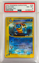 BLASTOISE - REVERSE HOLO - EXPEDITION - PSA 8 POKEMON Single