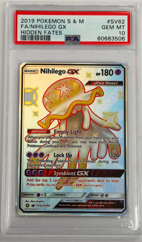 NIHILEGO GX - HIDDEN FATES- SHINY VAULT - PSA 10
